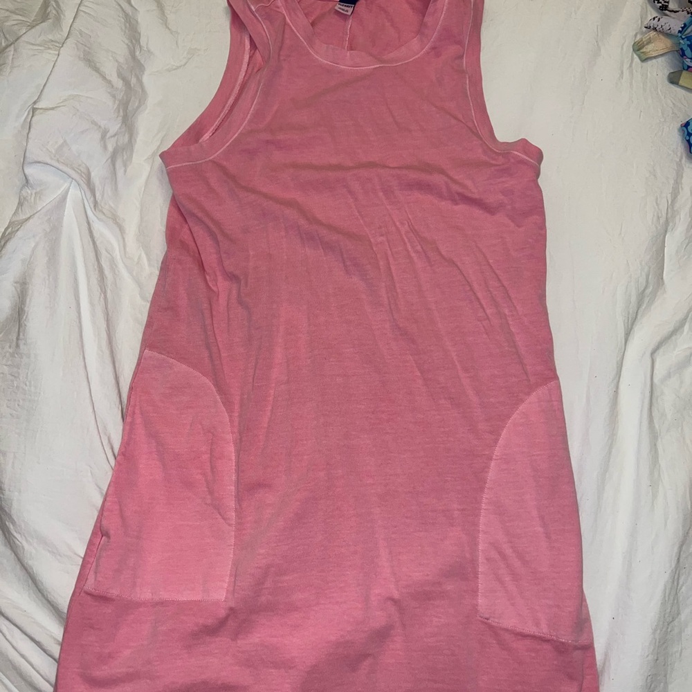 Sleeveless Pink tshirt dress